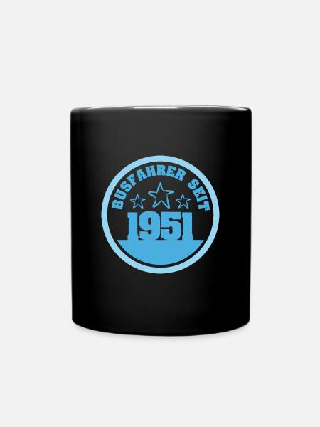 Jahr 1951 - Tasse einfarbig - Schwarz