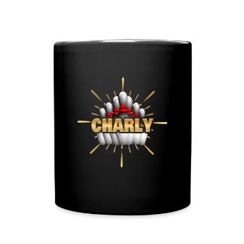 Geschenk für Charly - Tasse einfarbig - Schwarz - Vorne