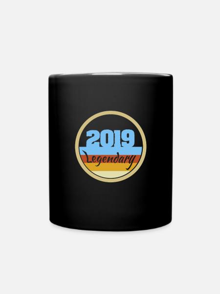 2019 2019 - Tasse einfarbig - Schwarz