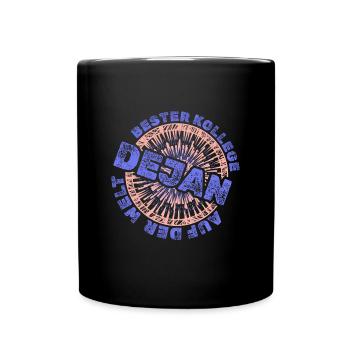 Arbeitskollege Dejan - Tasse einfarbig - Schwarz - Vorne