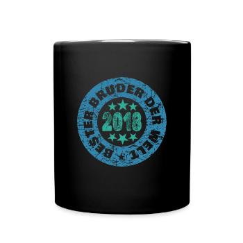 Jahr 2018 - Tasse einfarbig - Schwarz - Vorne