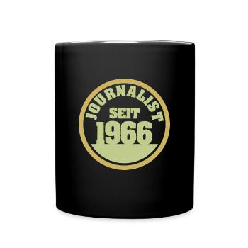 Jahr 1966 - Tasse einfarbig - Schwarz - Vorne