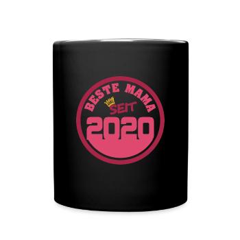 Jahr 2020 - Tasse einfarbig - Schwarz - Vorne