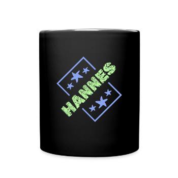 First name Hannes - Full Colour Mug - black - Front
