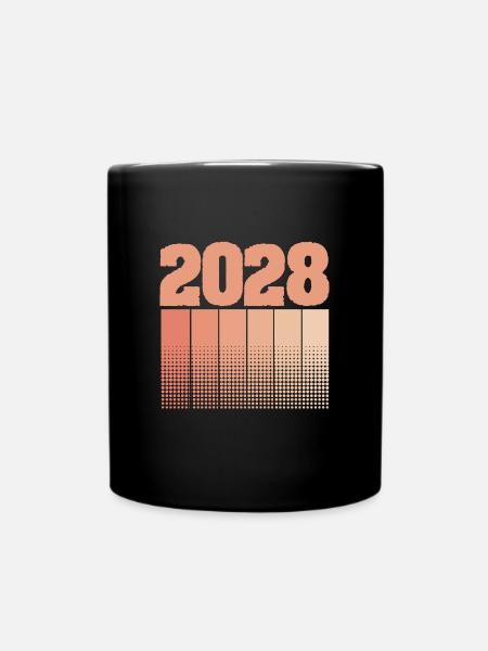 2028 - Tasse einfarbig - Schwarz