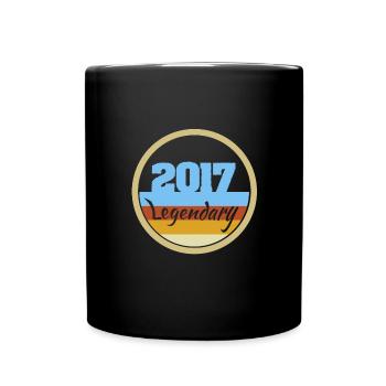 Jahr 2017 - Tasse einfarbig - Schwarz - Vorne