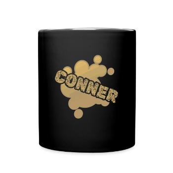 First name Conner - Full Colour Mug - black - Front