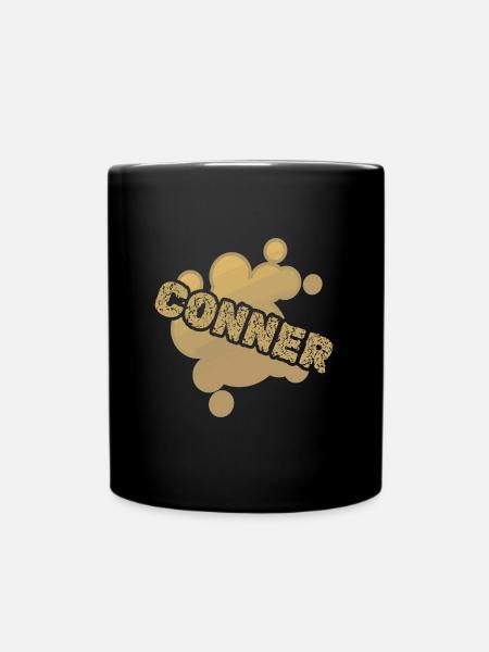 Vorname Conner - Tasse einfarbig - Schwarz