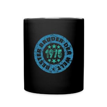 Geschwister 1975 - Tasse einfarbig - Schwarz - Vorne