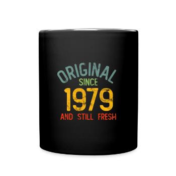 Frais depuis 1979 - Mug uni - noir - Devant