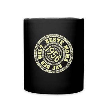 Jahr 1956 - Tasse einfarbig - Schwarz - Vorne