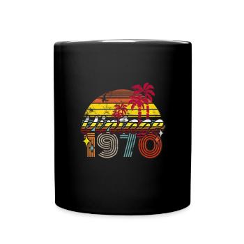 Millésime 1970 - Mug uni - noir - Devant