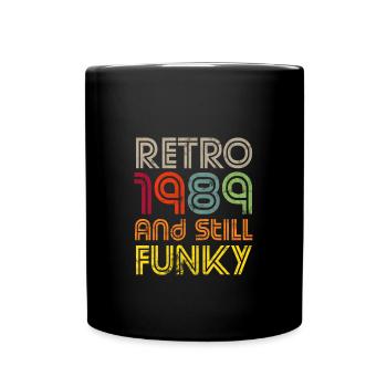 Rétro 1989 - Mug uni - noir - Devant