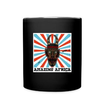 Africa Mask African Afro History - Full Colour Mug - black - Front