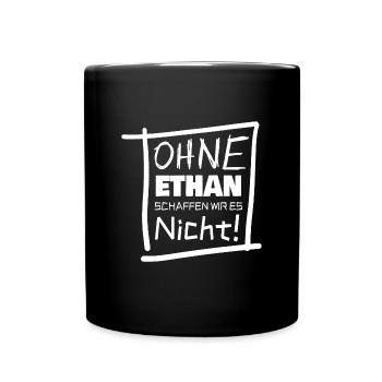 Geschenk für ethan - Tasse einfarbig - Schwarz - Vorne