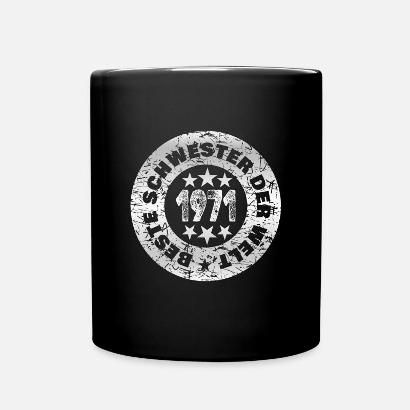 Witzig 1971 - Tasse einfarbig - Schwarz