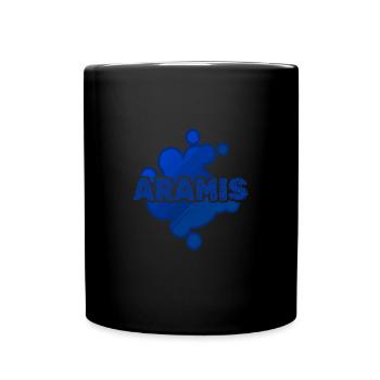Baby baby bump prénom Aramis - Mug uni - noir - Devant