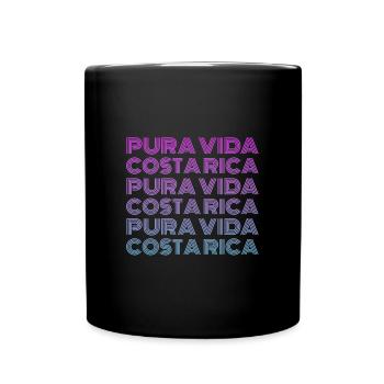 Pura Vida Costa Rica - Mug uni - noir - Devant