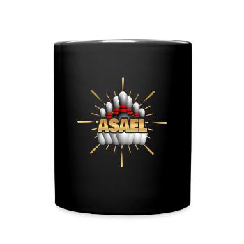 Pins Kegelchampion Bowling Kegeln Asael - Mug uni - noir - Devant