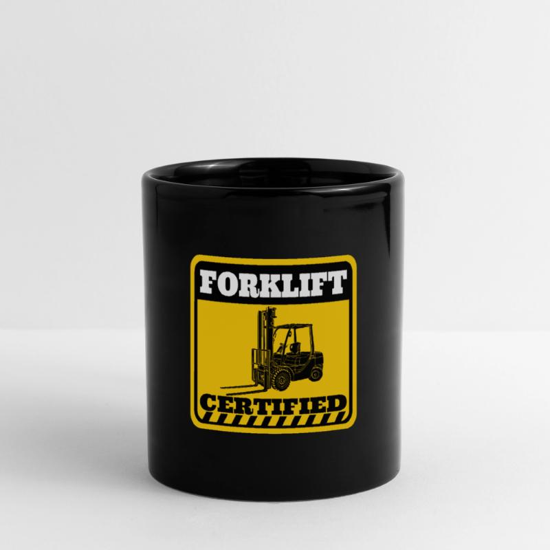 Certified forklift driver competence Full Colour Mug