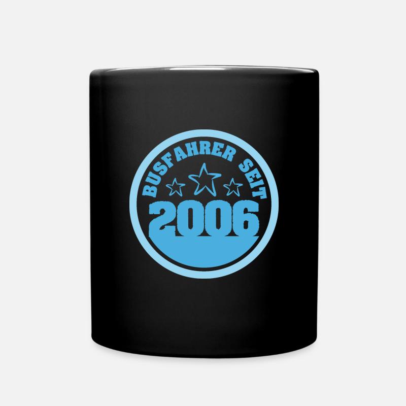 Jahr 2006 - Tasse einfarbig - Schwarz