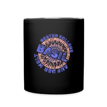 Mitarbeiter Basil - Tasse einfarbig - Schwarz - Vorne