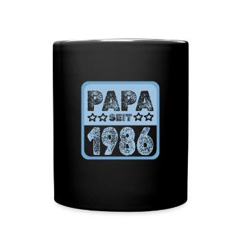 Witzig 1986 - Tasse einfarbig - Schwarz - Vorne