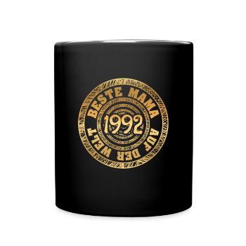 Mutter 1992 - Tasse einfarbig - Schwarz - Vorne