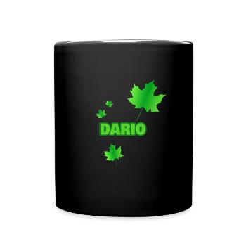 Geschenk für Dario - Tasse einfarbig - Schwarz - Vorne