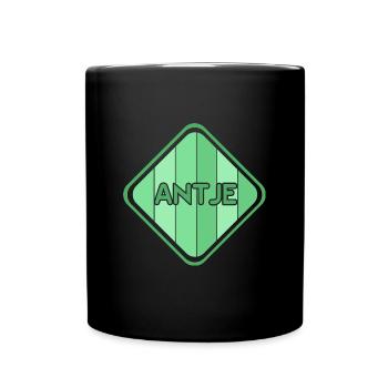 Girl Antje - Full Colour Mug - black - Front