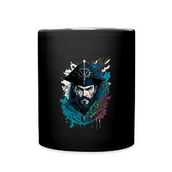 Dunkler Pirat - Tasse einfarbig - Schwarz - Vorne