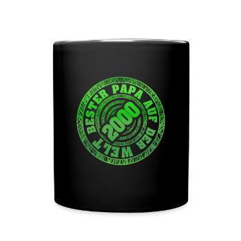 Vatertag 2000 - Tasse einfarbig - Schwarz - Vorne