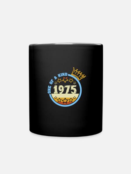 Jahr 1975 - Tasse einfarbig - Schwarz