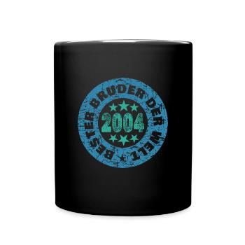 Geschwister 2004 - Tasse einfarbig - Schwarz - Vorne