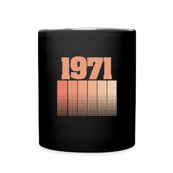 Date de naissance: 1971 - Mug uni - noir - Devant