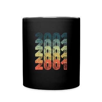 Year: 2001 - Full Colour Mug - black - Front
