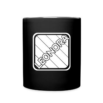 First name Leonora - Full Colour Mug - black - Front