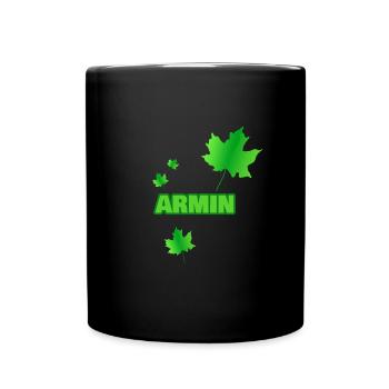 Natur Armin - Tasse einfarbig - Schwarz - Vorne