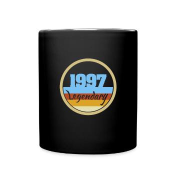 Jahr 1997 - Tasse einfarbig - Schwarz - Vorne