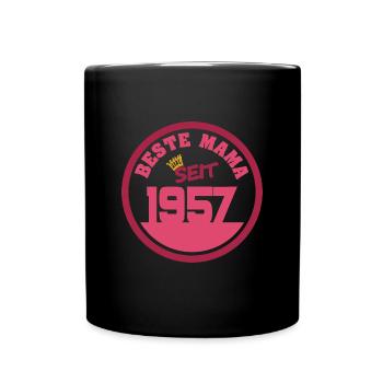 1957 - Tasse einfarbig - Schwarz - Vorne