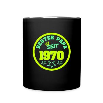 Vater 1970 - Tasse einfarbig - Schwarz - Vorne