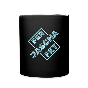 Perfekt Jascha - Tasse einfarbig - Schwarz - Vorne