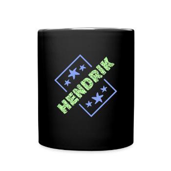 Prénom pour Hendrik Nom de garçon Anniversaire - Mug uni - noir - Devant