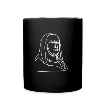 Mona Lisa Mona Lisa - Tasse einfarbig - Schwarz - Vorne