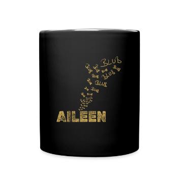 Angeln Aileen - Tasse einfarbig - Schwarz - Vorne