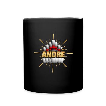 Épinglettes pour André Bowling Kegelchampion - Mug uni - noir - Devant