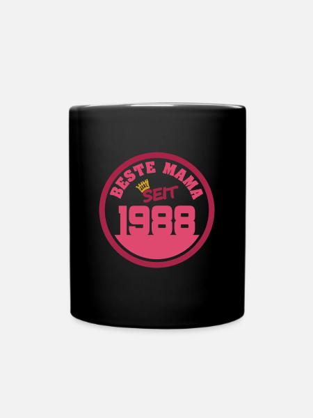 Mutti 1988 - Tasse einfarbig - Schwarz