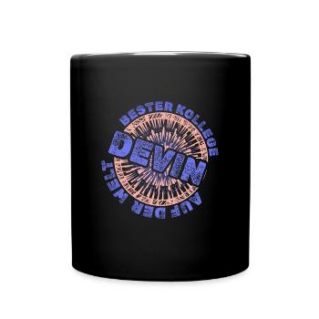 Mitarbeiter Devin - Tasse einfarbig - Schwarz - Vorne