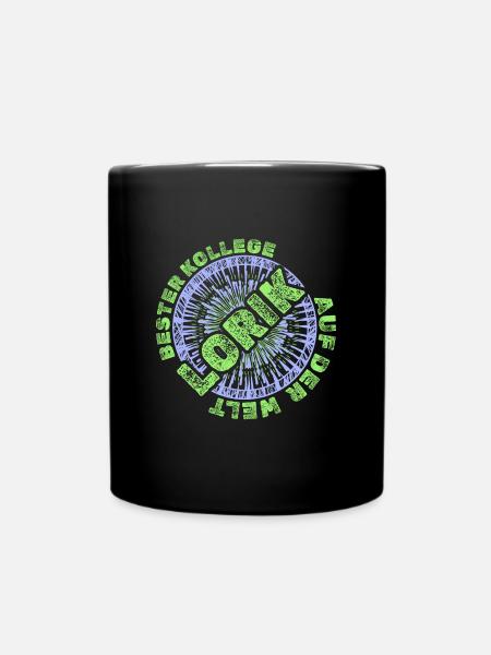 Mitarbeiter Lorik - Tasse einfarbig - Schwarz