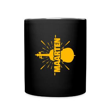 Geschenk Maarten - Tasse einfarbig - Schwarz - Vorne